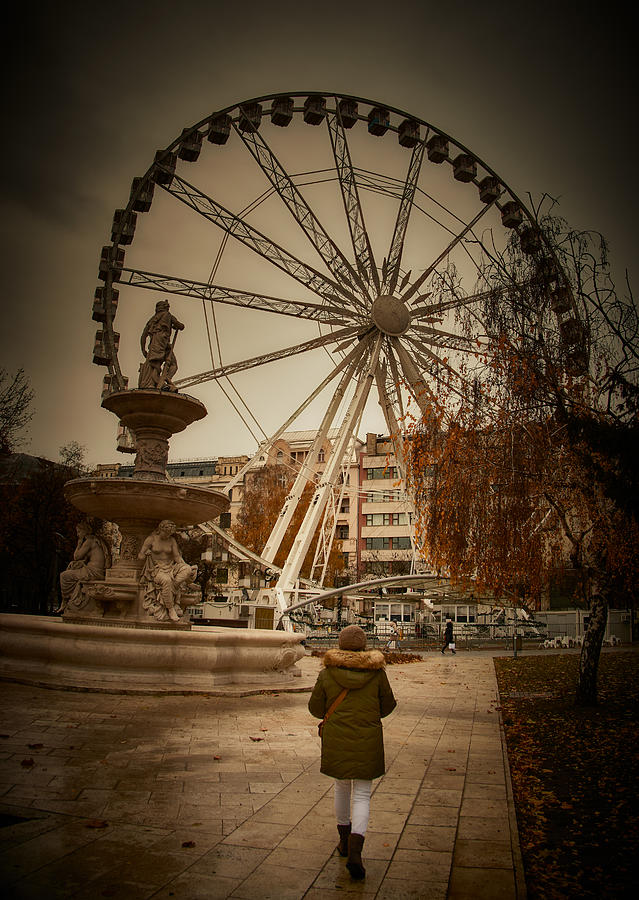 Winter Ferris Wheel Photograph by Javier Del Puerto Puertotorrox