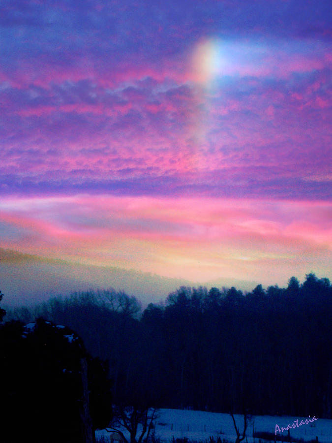 Winter Fire Rainbow Photograph by Anastasia Savage Ealy