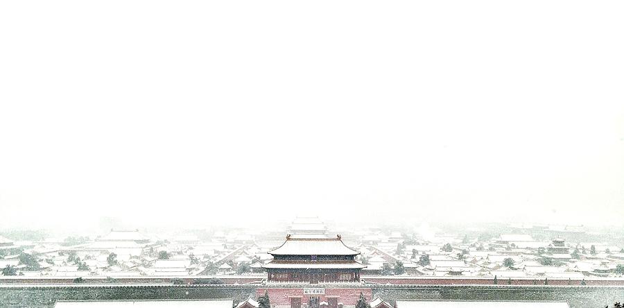 Winter Forbidden City Photograph by Photography By Fred Zhang