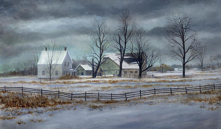 Winter Painting - Winter Gray by John Morrow