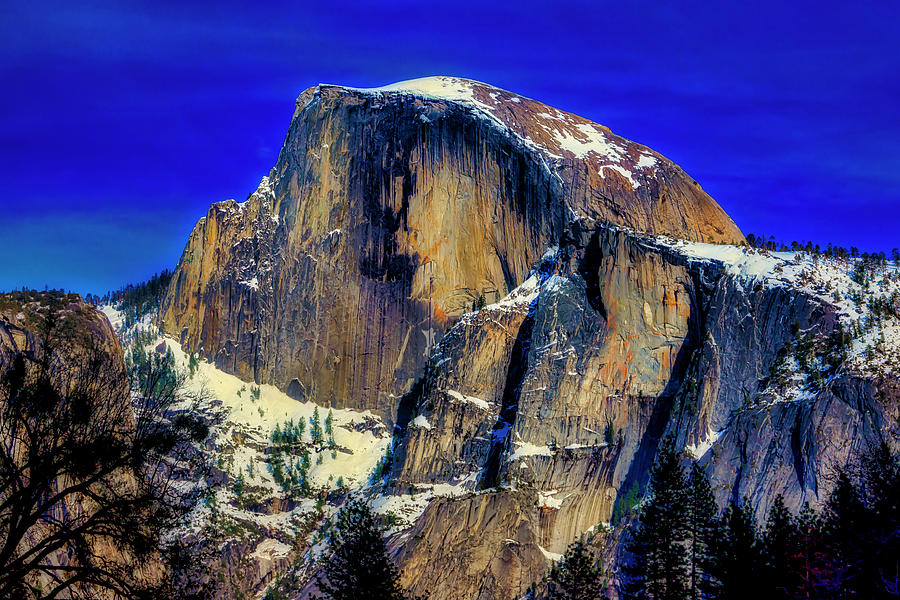 Winter Half Dome Photograph by Garry Gay
