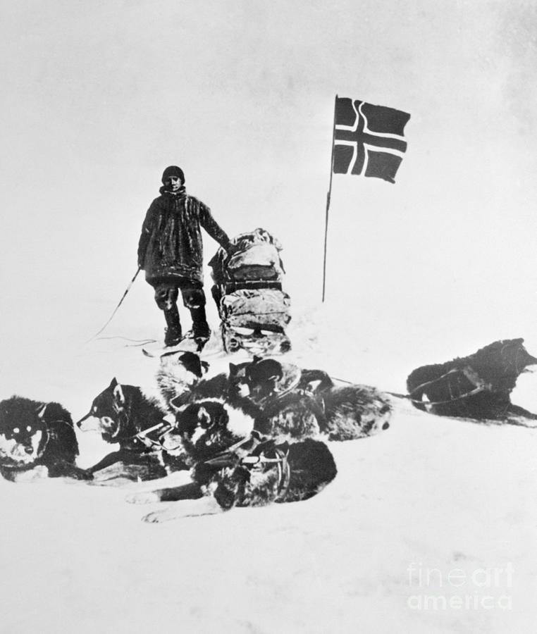 Winter Headquarters Of The Amundsen Photograph by Bettmann