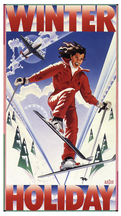 Winter Holiday Pop Art Poster Digital Art