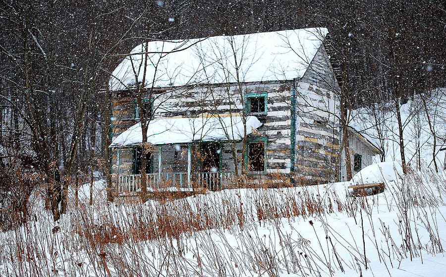 Winter Home Photograph by Mary Beth Landis