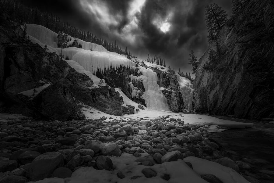 Winter Ice Creek Photograph by Bing Li
