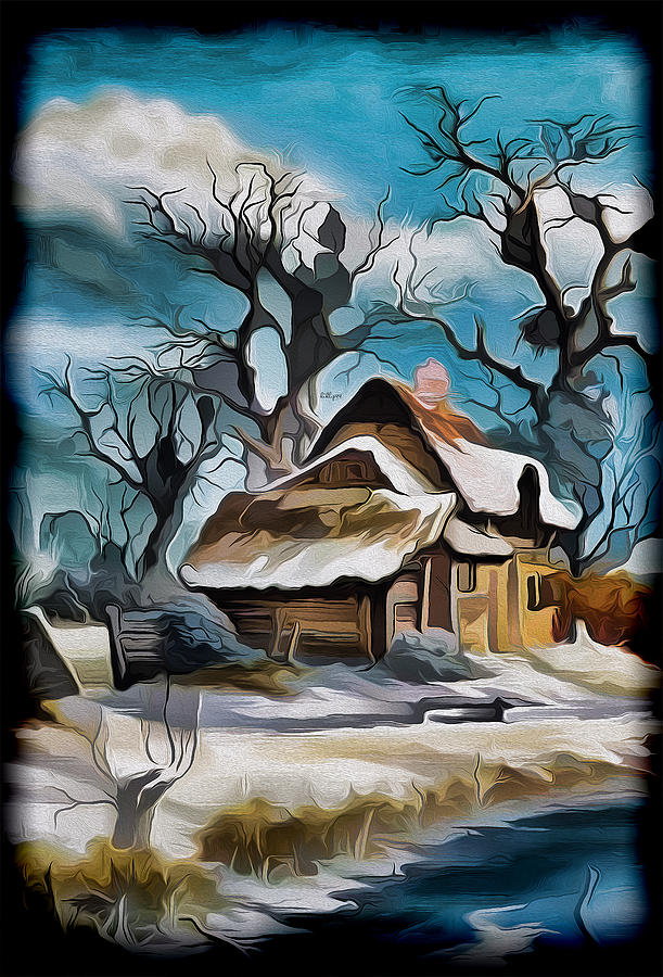 Winter impressum 3 Painting by Nenad Vasic
