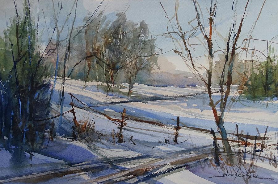 Winter in Afton Painting by Sandra Strohschein