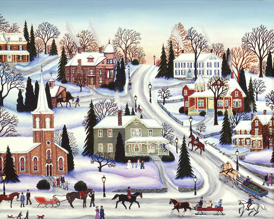 Winter In Galena Painting by Kathy Jakobsen - Fine Art America