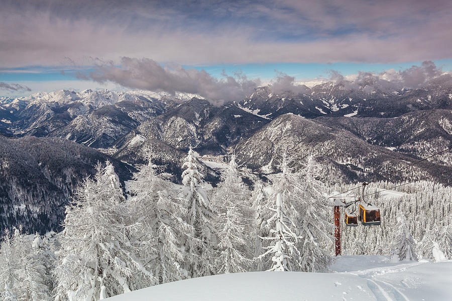 Winter In Julian Alps, Italy Digital Art by Anne Maenurm