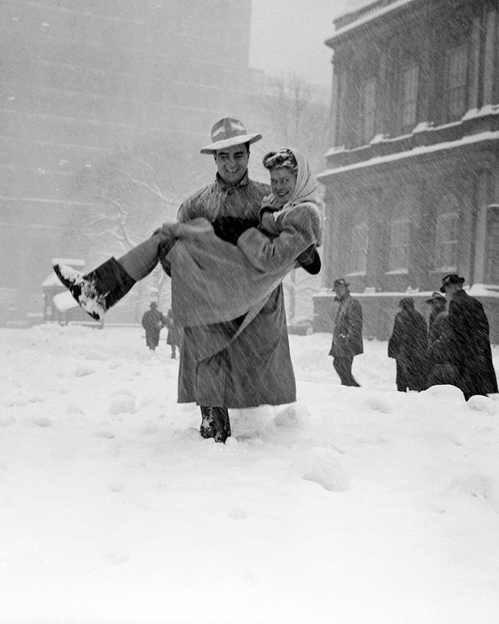 Winter In New York Photograph by New York Daily News Archive