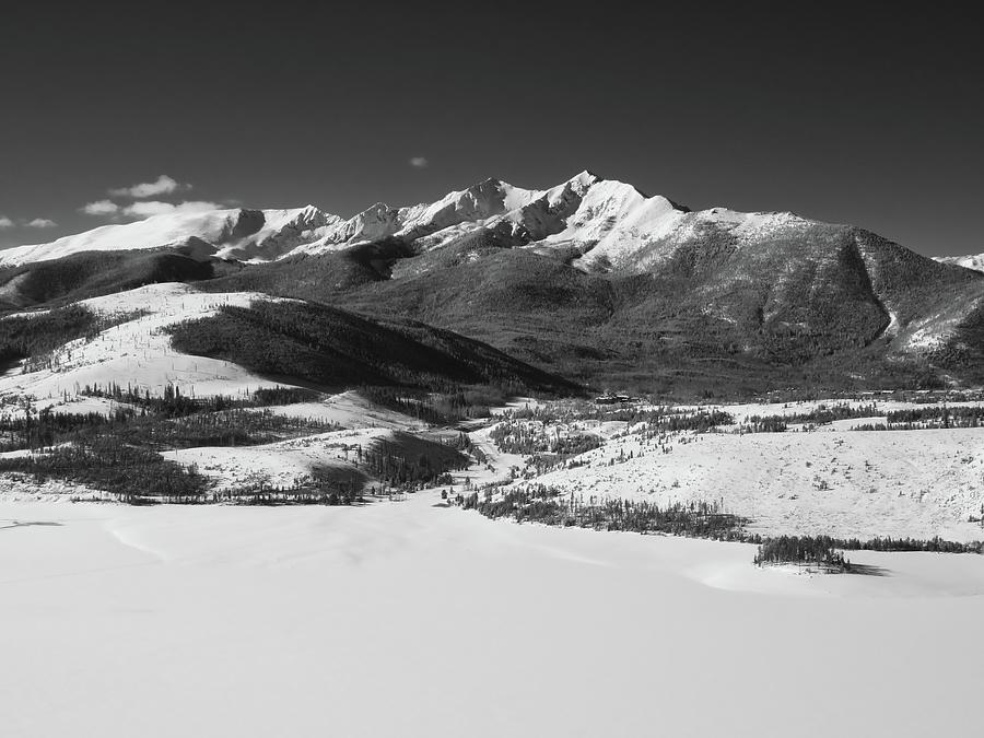 Winter in Summit County B W Photograph by Connor Beekman