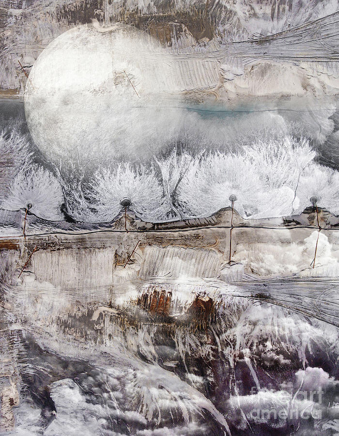 Abstract Mixed Media - Winter by Jacky Gerritsen