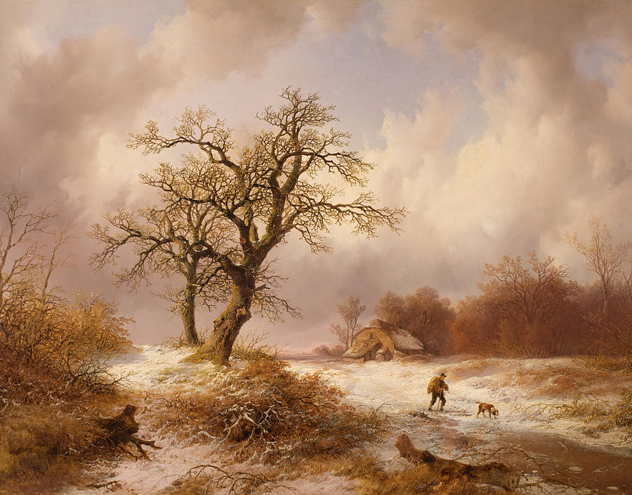 Winter Landscape 3 Painting by Remigius Adrianus Haanen