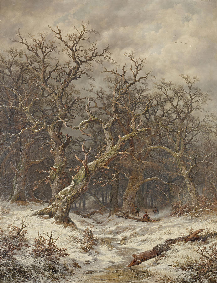 Winter Landscape 4 Painting by Remigius Adrianus Haanen
