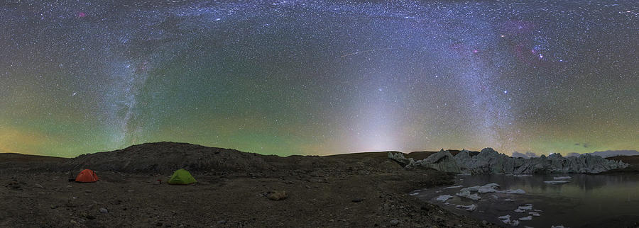 Winter Milky Way And Zodiacal Light Photograph by Jeff Dai