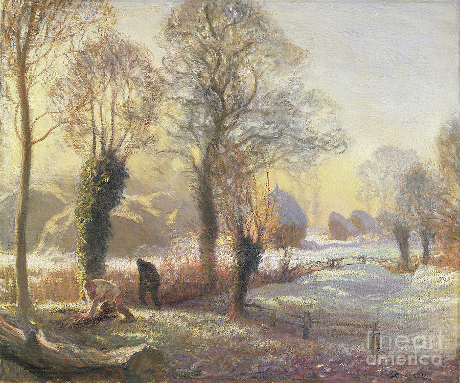 Winter Morning, 1906 Painting by George Clausen