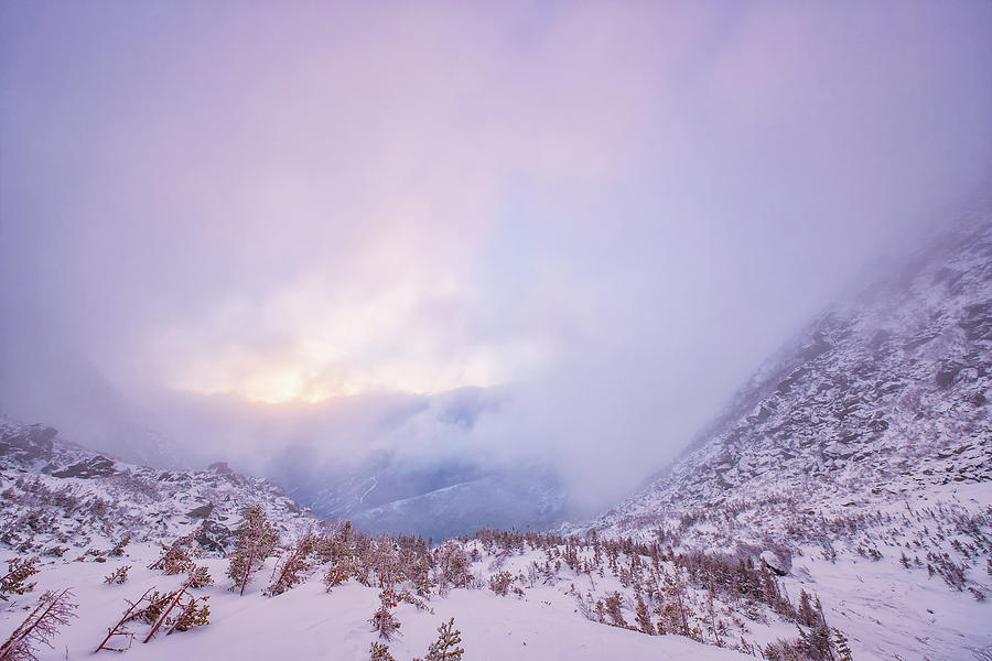 Winter Morning Light Tuckerman Ravine Photograph by Jeff Sinon