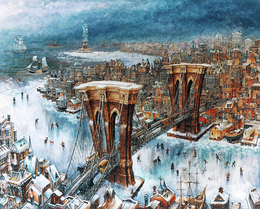 Architecture Painting - Winter Of 88 by Bill Bell