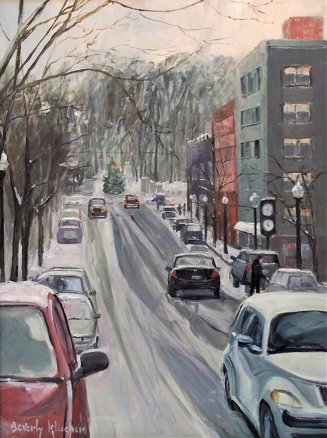 Winter On Allen Street by Beverly Klucher Winter On Allen Street by Beverly Klucher