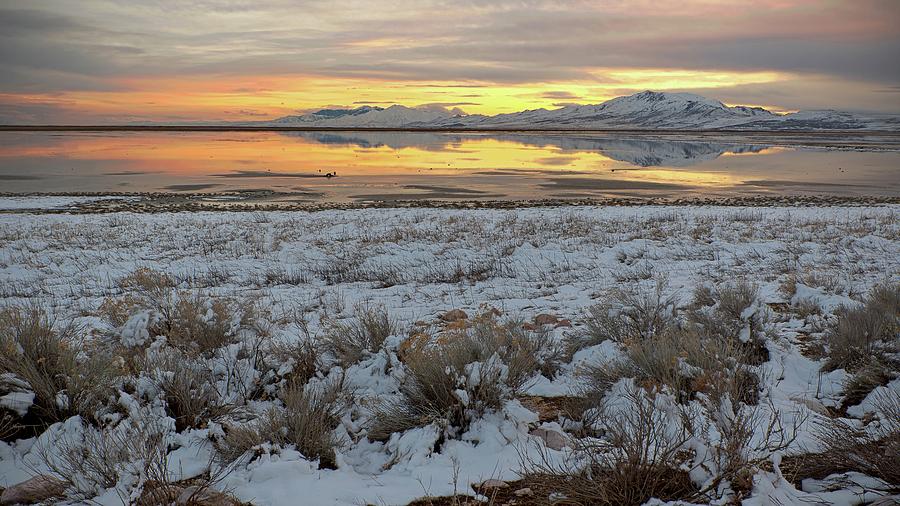 Winter On Antelope Island Photograph by Joan Escala Usarralde - Fine ...