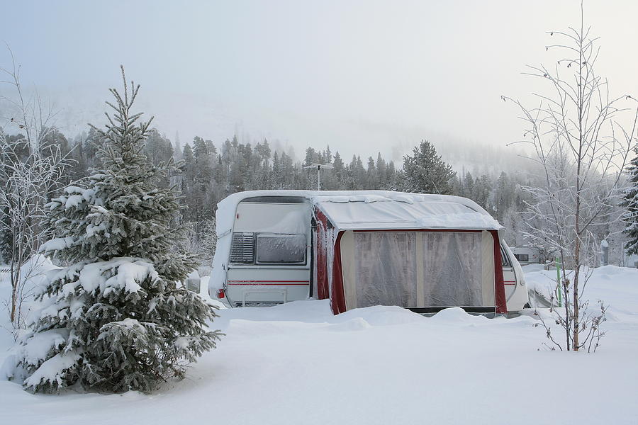 Winter On Camping Site Photograph by Sieto Winter On Camping Site Photograph by Sieto