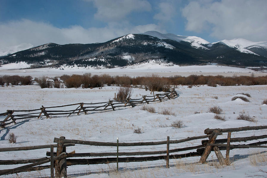 Winter Ranch Landscape in the Central Rockies Photograph by Cascade Colors
