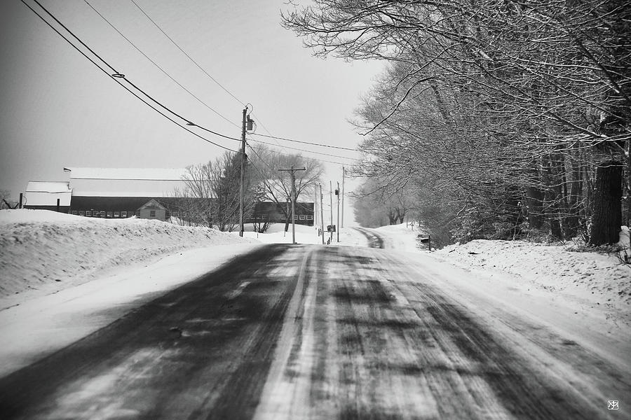 Winter Road--Mt. Vernon Photograph by John Meader