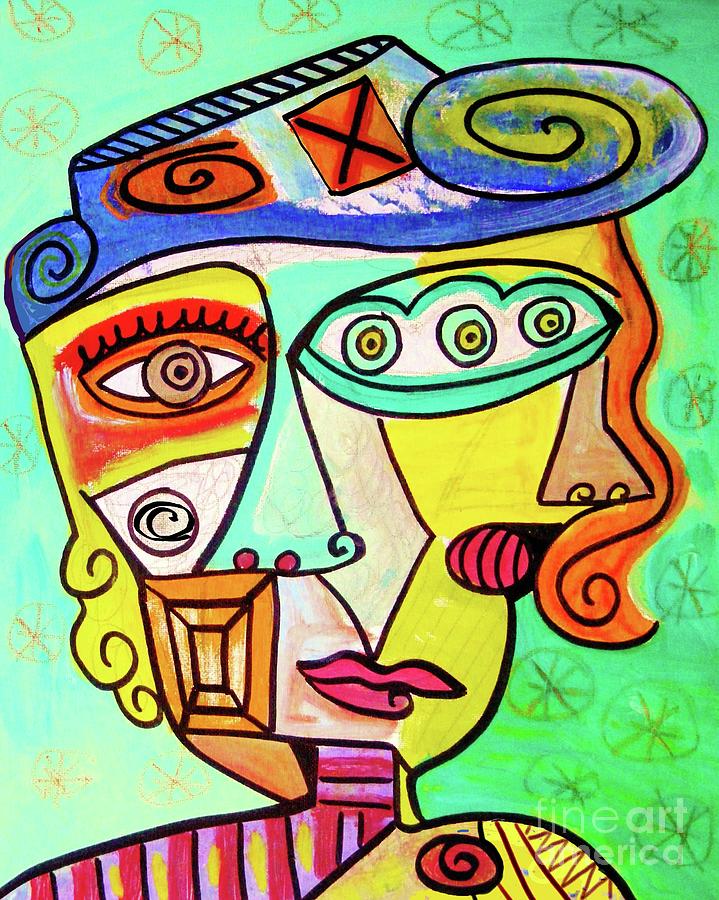 Winter Sage Cubist by Sandra Silberzweig Winter Sage Cubist by Sandra Silberzweig