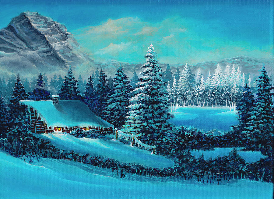 winter scene artwork