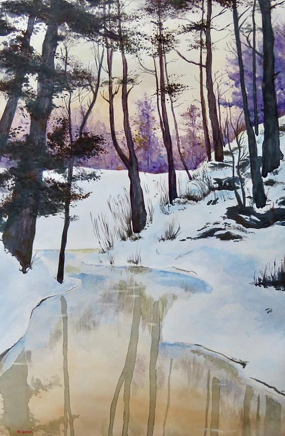 Winter Silence Painting by Geni Gorani