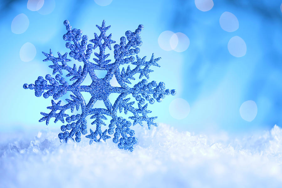 Winter Snowflake Background Photograph by Cglade