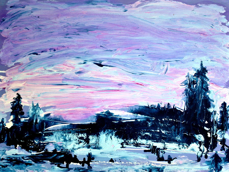 Winter Solstice Painting by Celeste Friesen