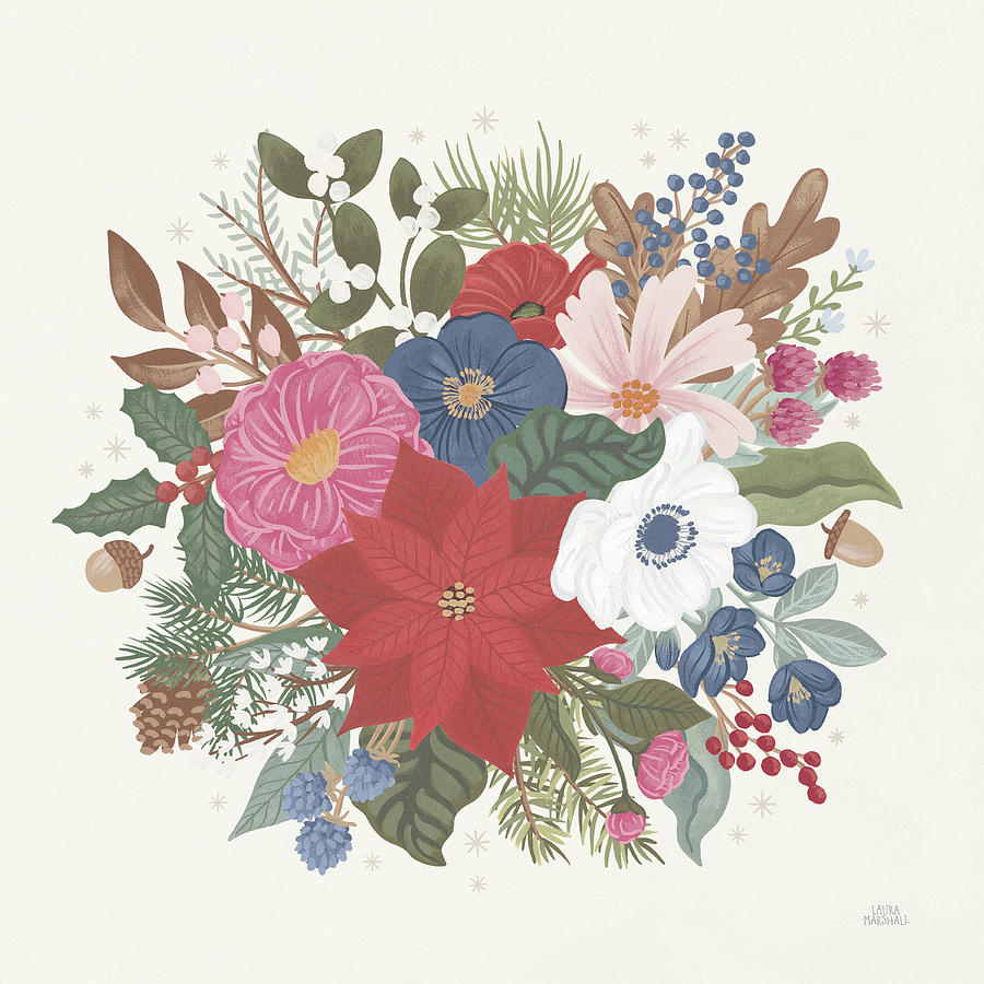 Flower Painting - Winter Spirit X by Laura Marshall