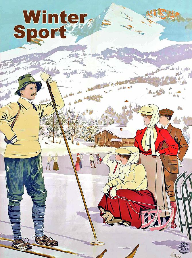 Winter sport Digital Art by Long Shot