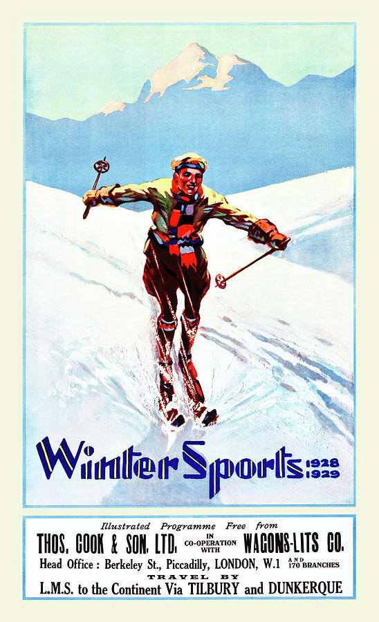 Winter Sports  1928 1929 Painting by Unknown