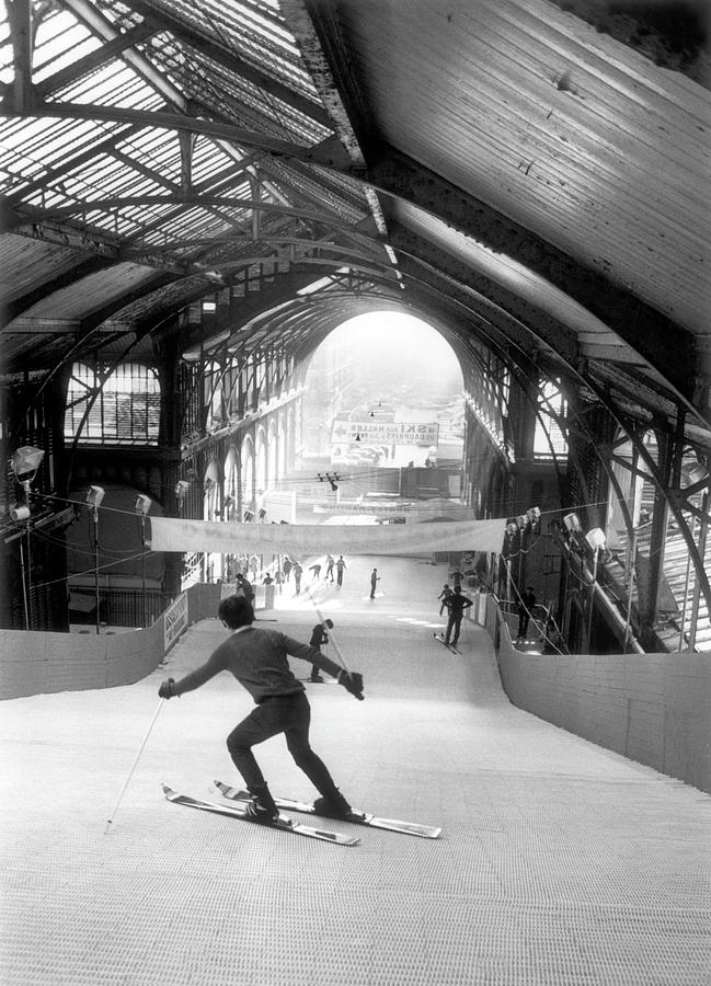 Winter Sports At The Halles In Paris Photograph by Keystone-france