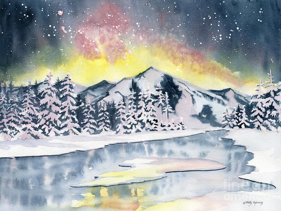 Winter Star Painting by Melly Terpening