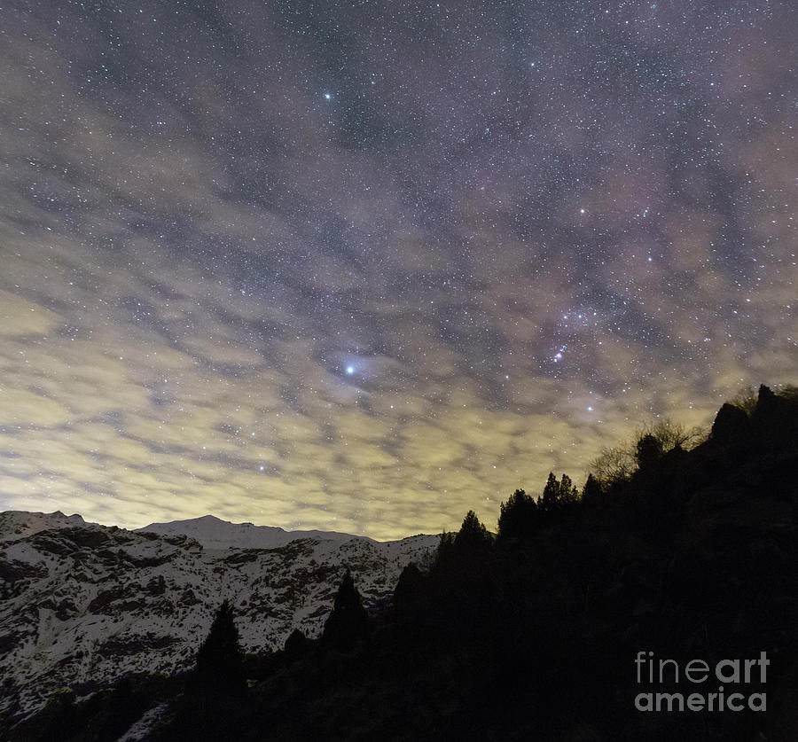Winter Stars Over Alborz Mountains Photograph by Amirreza Kamkar / Science Photo Library