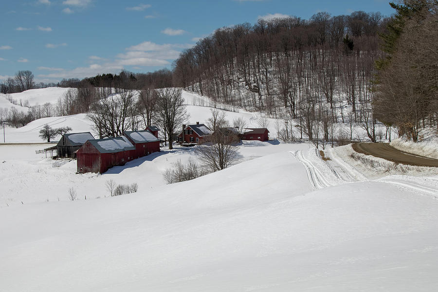 Winter still holds on at the Jenne Farm Photograph by Jeff Folger