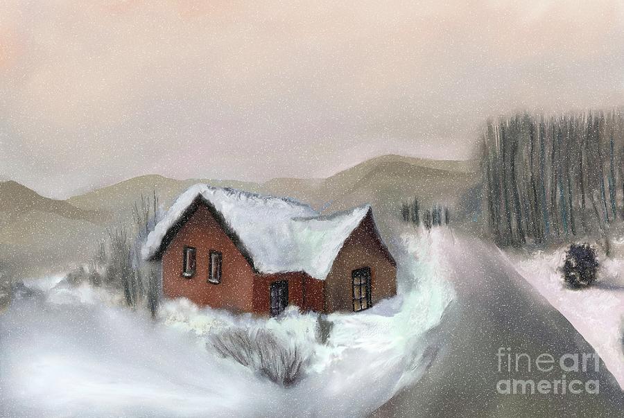 Winter Painting - Winter Storm by Ana Borras