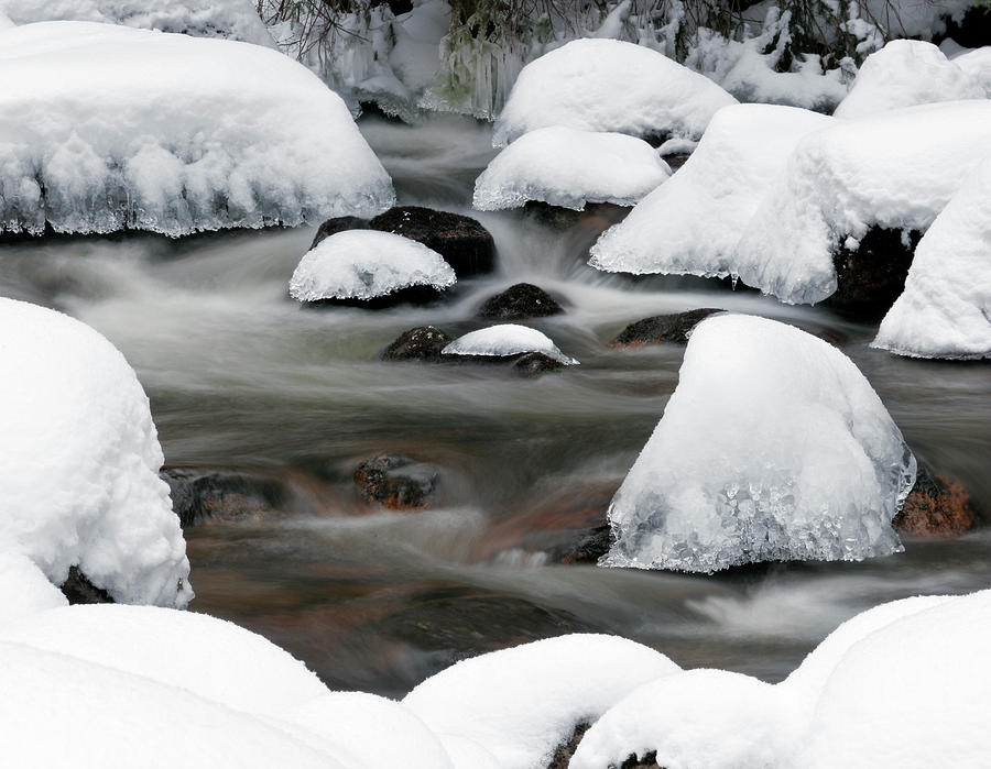 Winter Stream II Photograph by Avtg