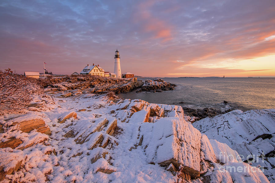Winter Sunrise at Portland Head Light by Jesse MacDonald Winter Sunrise at Portland Head Light by Jesse MacDonald