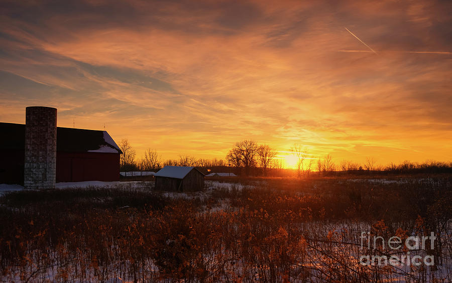 Winter Sunset Blessings Photograph by Rachel Cohen