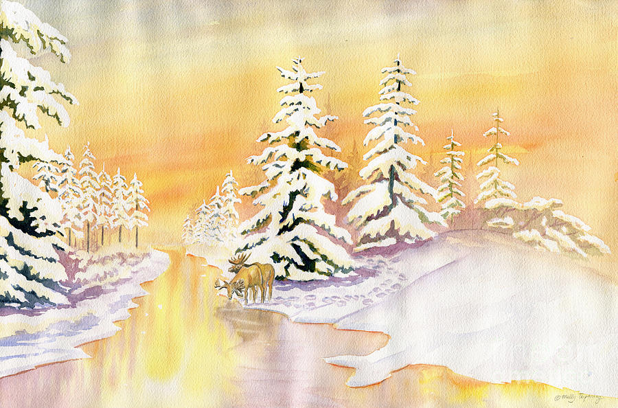 Winter Wonderland Painting by Melly Terpening