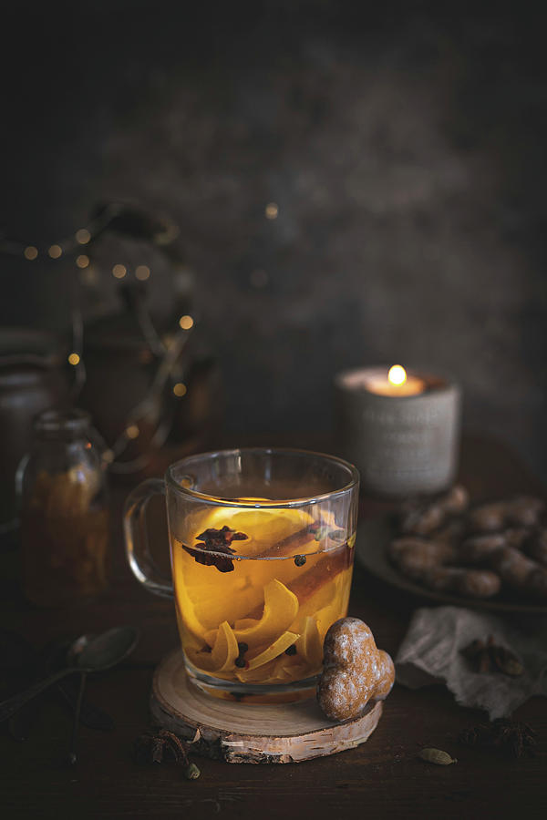 Winter Tea With Spices Photograph by Zaneta Hajnowska,