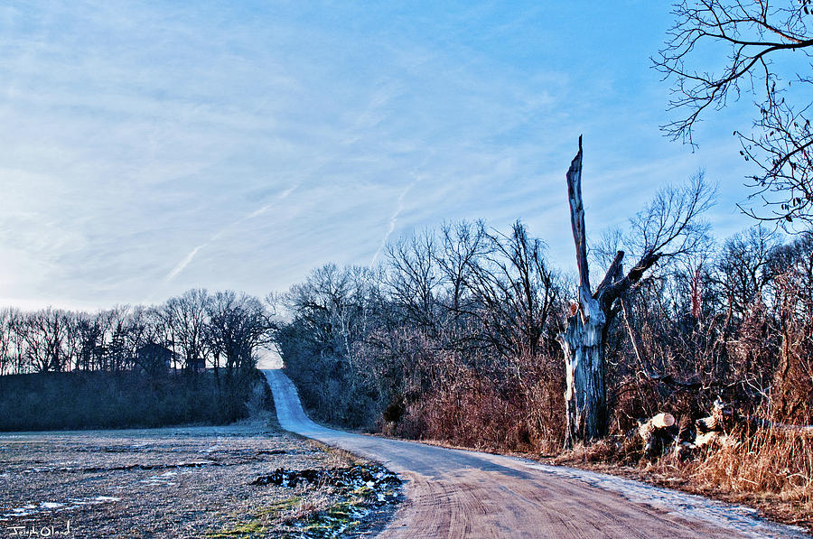 Winter Trail - Kansas Photograph by Joseph Oland - Fine Art America