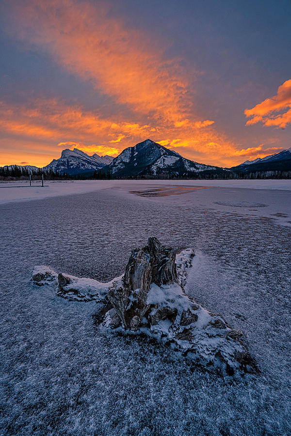 Winter Vermillion Lake Sunrise Photograph by Lydia Jacobs