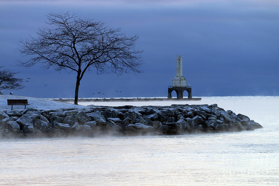 Winter view in Port Photograph by Eric Curtin