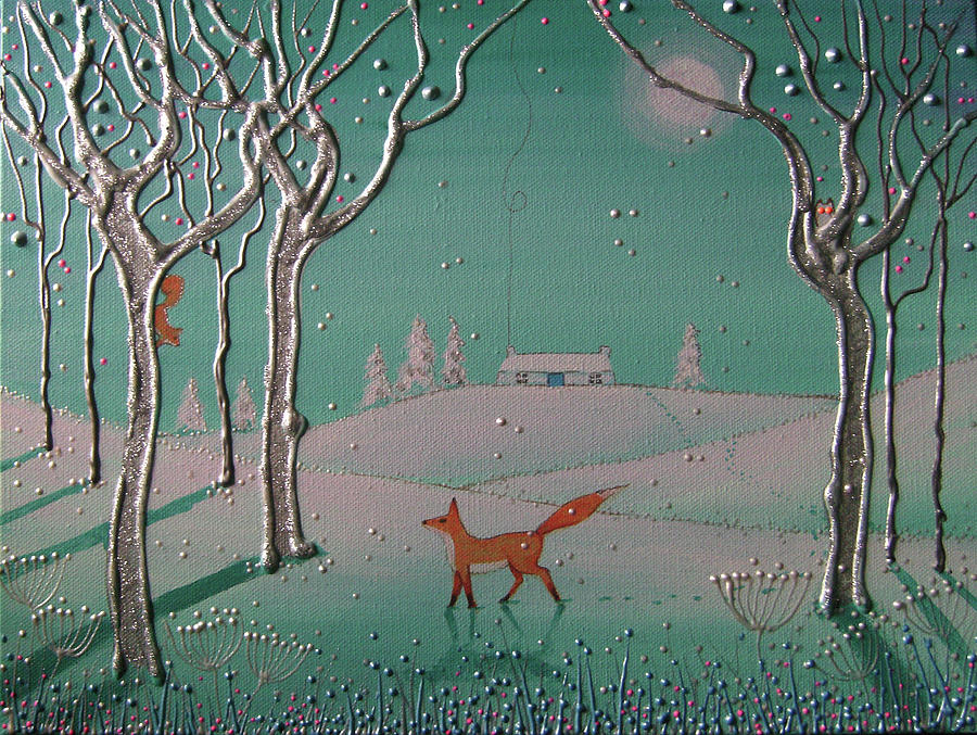 Winter Painting - Winter Wanderer by Angie Livingstone