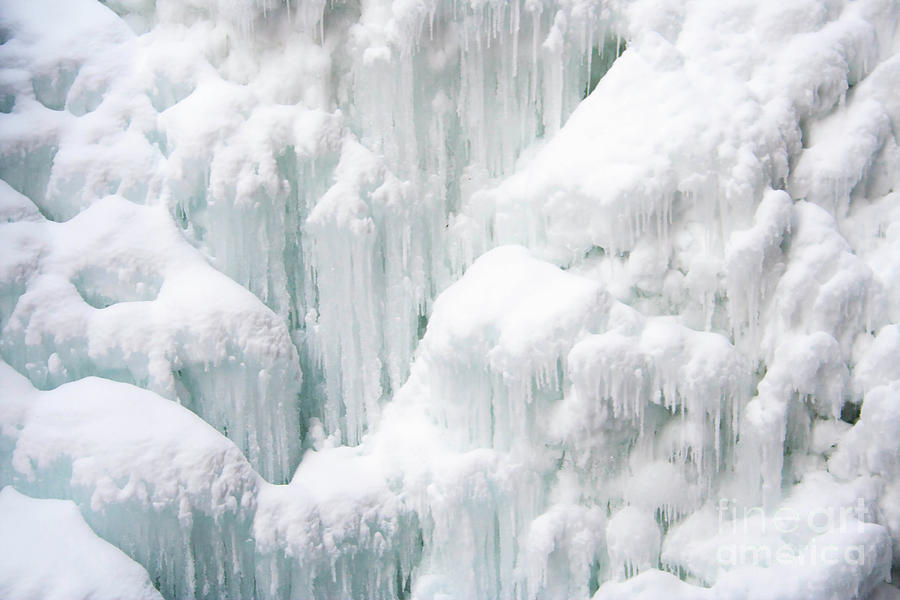 Winter Waterfall Photograph by Jacquelinemari
